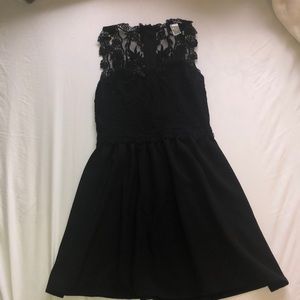 black lace dress